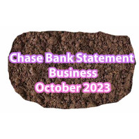 Chase Bank October 2023 Business Statement 
